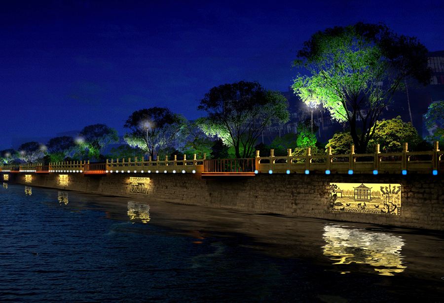河邊公園亮化